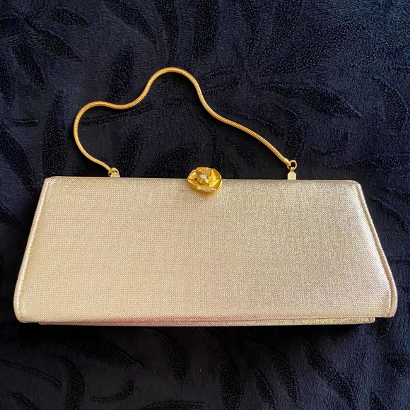 Handbags - Vintage Gold Clutch